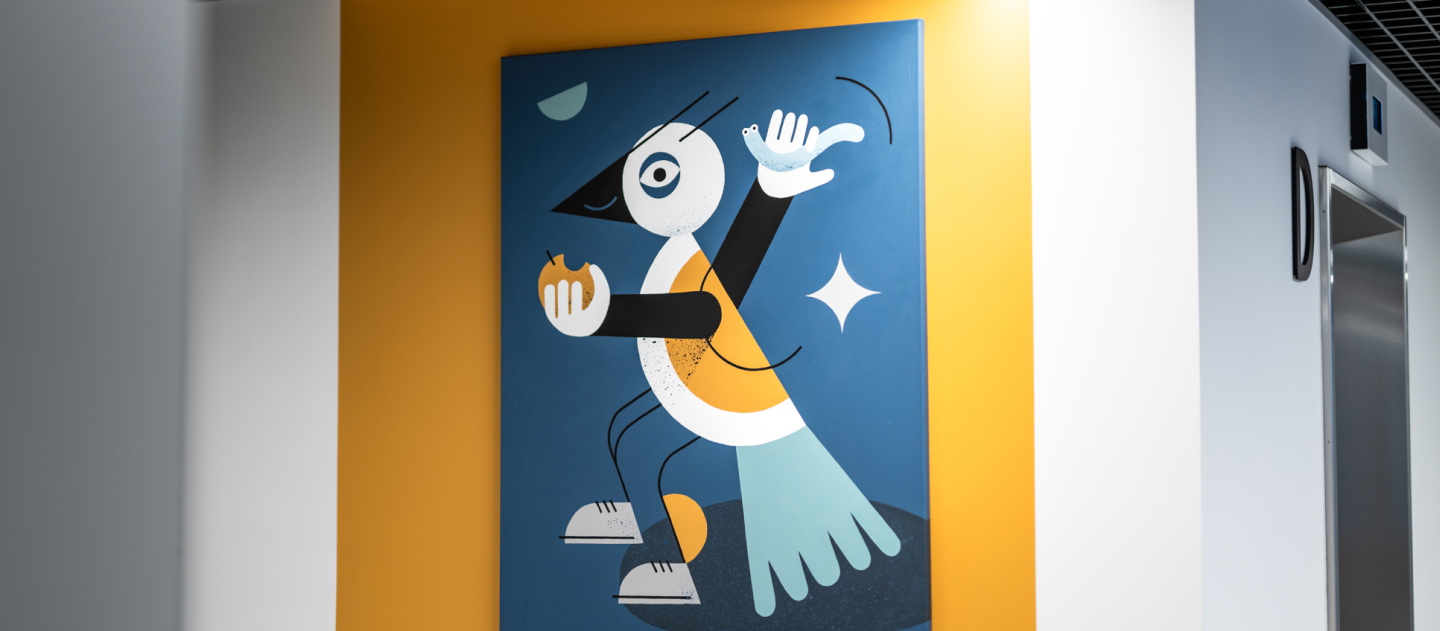 Olivia Prime – Wall paintings in business centre